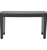 VidaXL 3-delige Loungeset kunststof antraciet