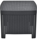 VidaXL 3-delige Loungeset kunststof antraciet