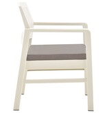 VidaXL 3-delige Loungeset kunststof wit