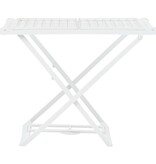 VidaXL Droogrek inklapbaar kunststof wit