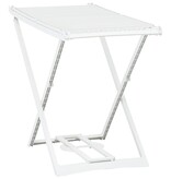 VidaXL Droogrek inklapbaar kunststof wit