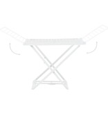 VidaXL Droogrek inklapbaar kunststof wit