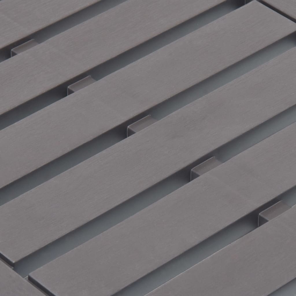 VidaXL Tuintafel 78x55x38 cm kunststof mokkakleurig