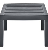 VidaXL Tuintafel 78x55x38 cm kunststof antracietkleurig