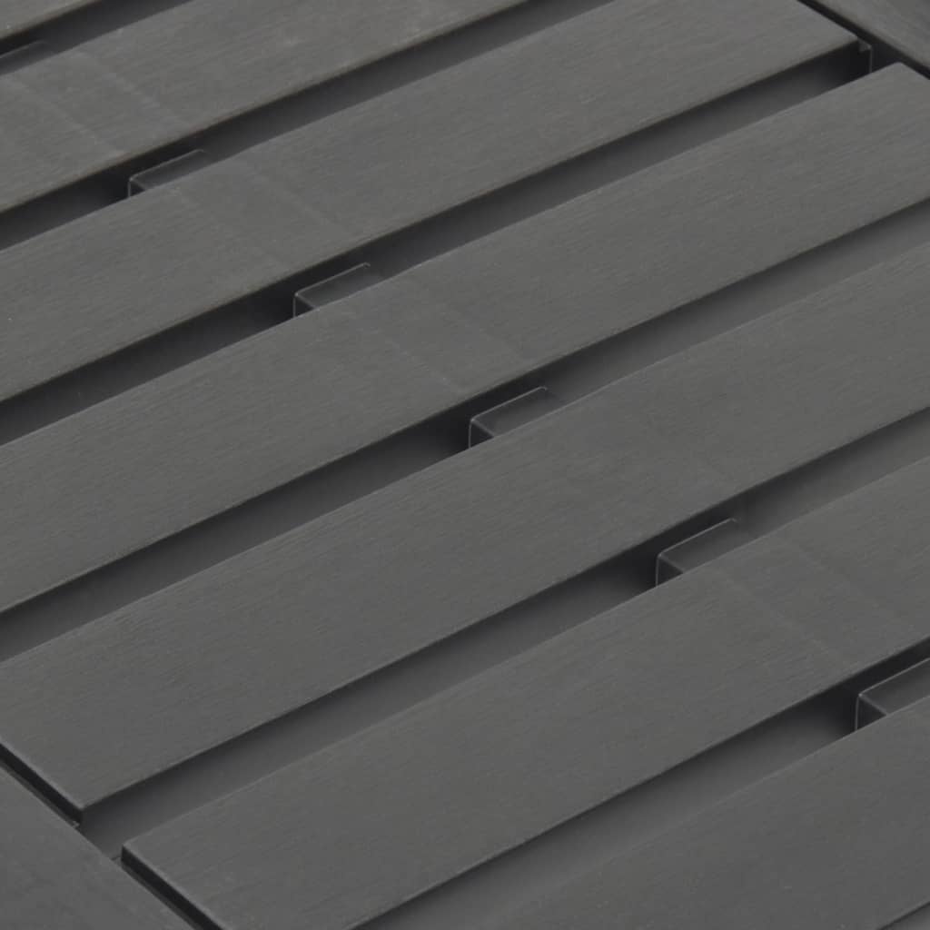 VidaXL Tuintafel 78x55x38 cm kunststof antracietkleurig