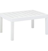 VidaXL Tuintafel 78x55x38 cm kunststof wit
