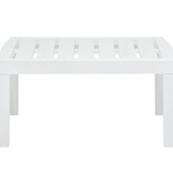 VidaXL Tuintafel 78x55x38 cm kunststof wit