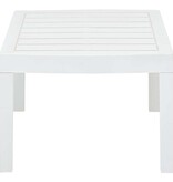 VidaXL Tuintafel 78x55x38 cm kunststof wit