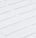 VidaXL Tuintafel 78x55x38 cm kunststof wit