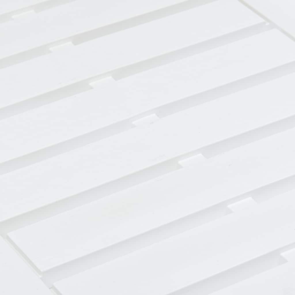 VidaXL Tuintafel 78x55x38 cm kunststof wit