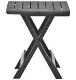 VidaXL Tuintafel inklapbaar 45x43x50 cm kunststof antraciet