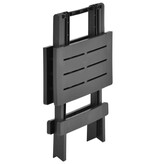 VidaXL Tuintafel inklapbaar 45x43x50 cm kunststof antraciet