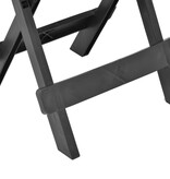 VidaXL Tuintafel inklapbaar 45x43x50 cm kunststof antraciet