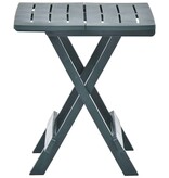 VidaXL Tuintafel inklapbaar 45x43x50 cm kunststof groen
