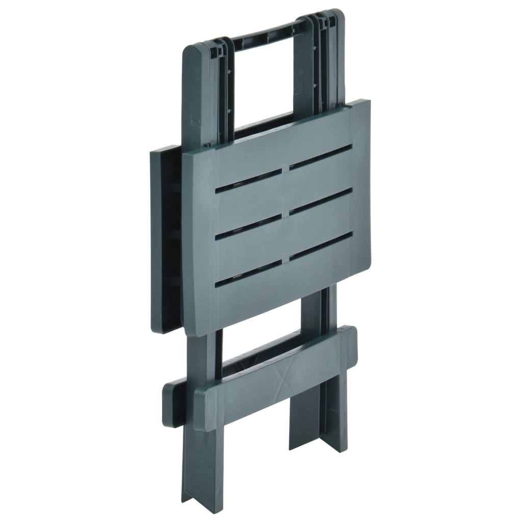 VidaXL Tuintafel inklapbaar 45x43x50 cm kunststof groen