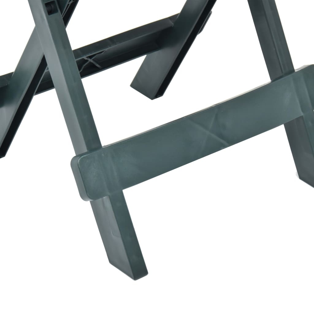 VidaXL Tuintafel inklapbaar 45x43x50 cm kunststof groen