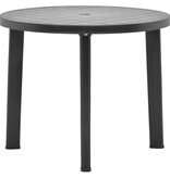 VidaXL Tuintafel 89 cm kunststof antraciet