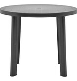 VidaXL Tuintafel 89 cm kunststof antraciet