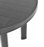 VidaXL Tuintafel 89 cm kunststof antraciet