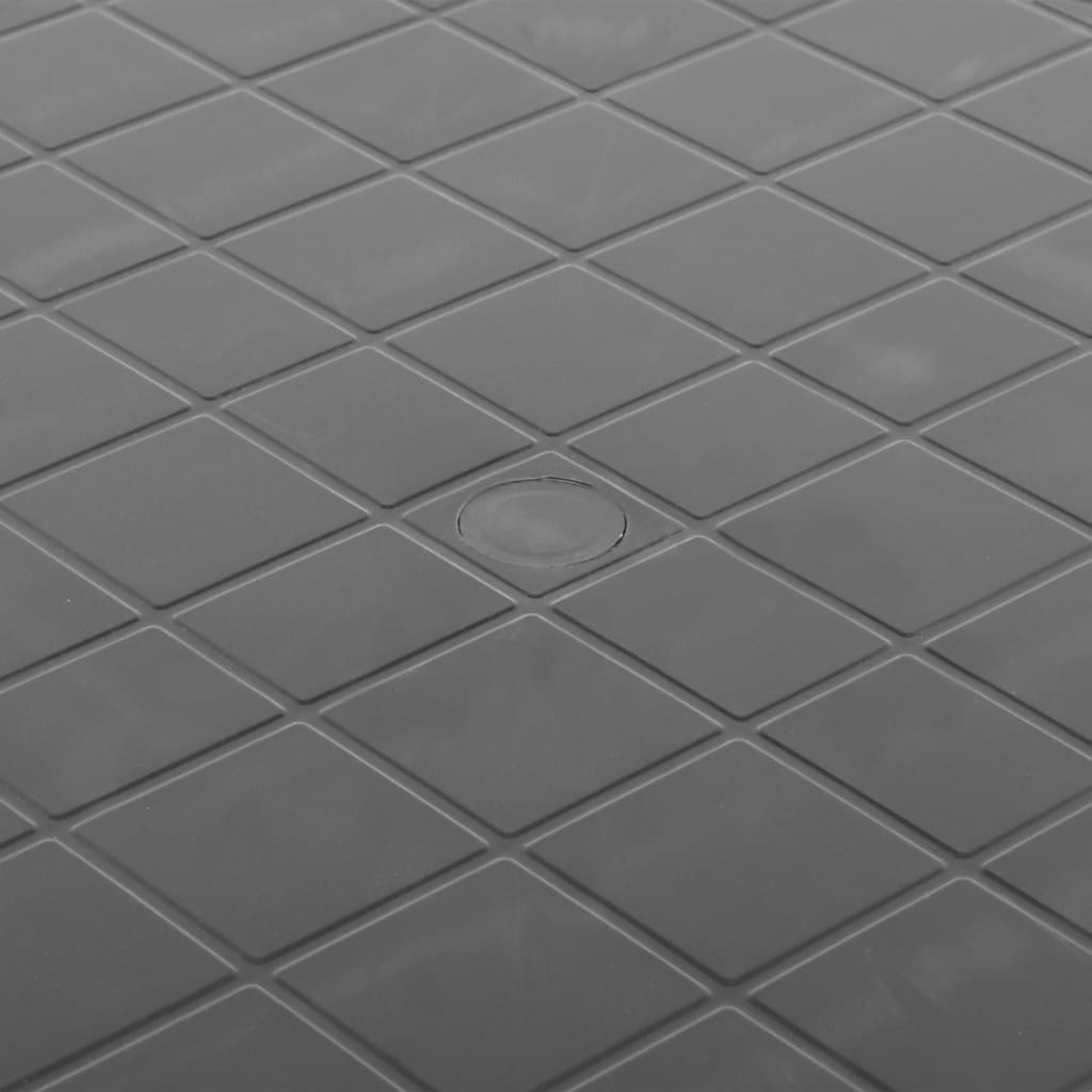 VidaXL Tuintafel 89 cm kunststof antraciet