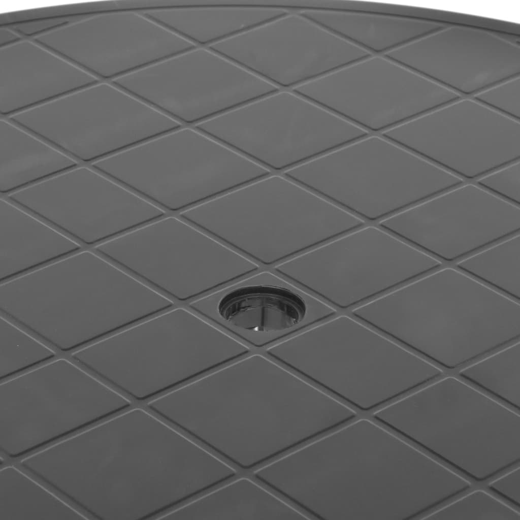 VidaXL Tuintafel 89 cm kunststof antraciet