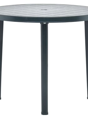 VidaXL Tuintafel 89 cm kunststof groen