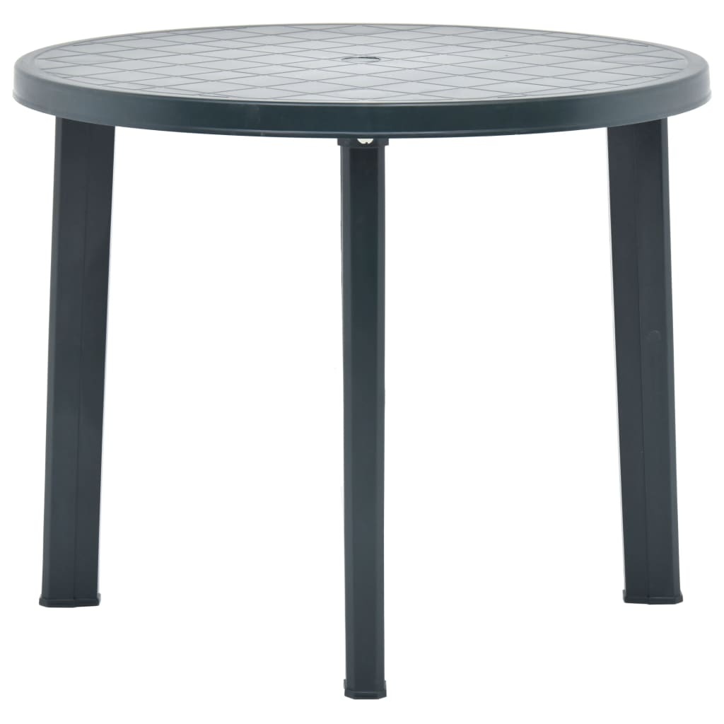 VidaXL Tuintafel 89 cm kunststof groen