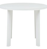 VidaXL Tuintafel 89 cm kunststof wit