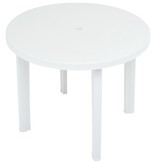 VidaXL Tuintafel 89 cm kunststof wit