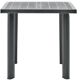 VidaXL Tuintafel 80x75x72 cm kunststof antraciet