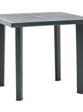 VidaXL Tuintafel 80x75x72 cm kunststof groen