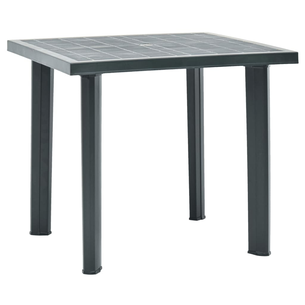 VidaXL Tuintafel 80x75x72 cm kunststof groen