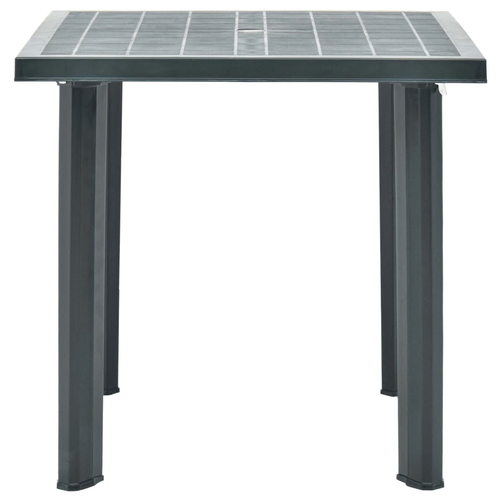 VidaXL Tuintafel 80x75x72 cm kunststof groen