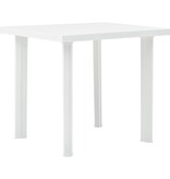 VidaXL Tuintafel 80x75x72 cm kunststof wit