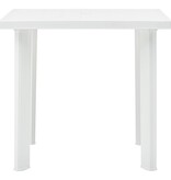 VidaXL Tuintafel 80x75x72 cm kunststof wit
