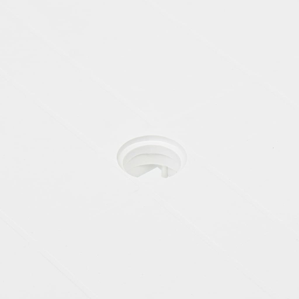 VidaXL Tuintafel 80x75x72 cm kunststof wit