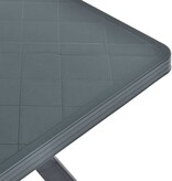 VidaXL Bistrotafel 70x70x72 cm kunststof antraciet