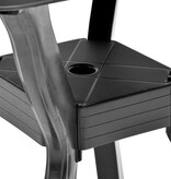 VidaXL Bistrotafel 70x70x72 cm kunststof antraciet