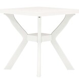 VidaXL Bistrotafel 70x70x72 cm kunststof wit