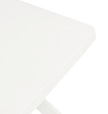 VidaXL Bistrotafel 70x70x72 cm kunststof wit
