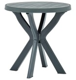 VidaXL Bistrotafel Ø70 cm kunststof groen