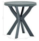 VidaXL Bistrotafel Ø70 cm kunststof groen