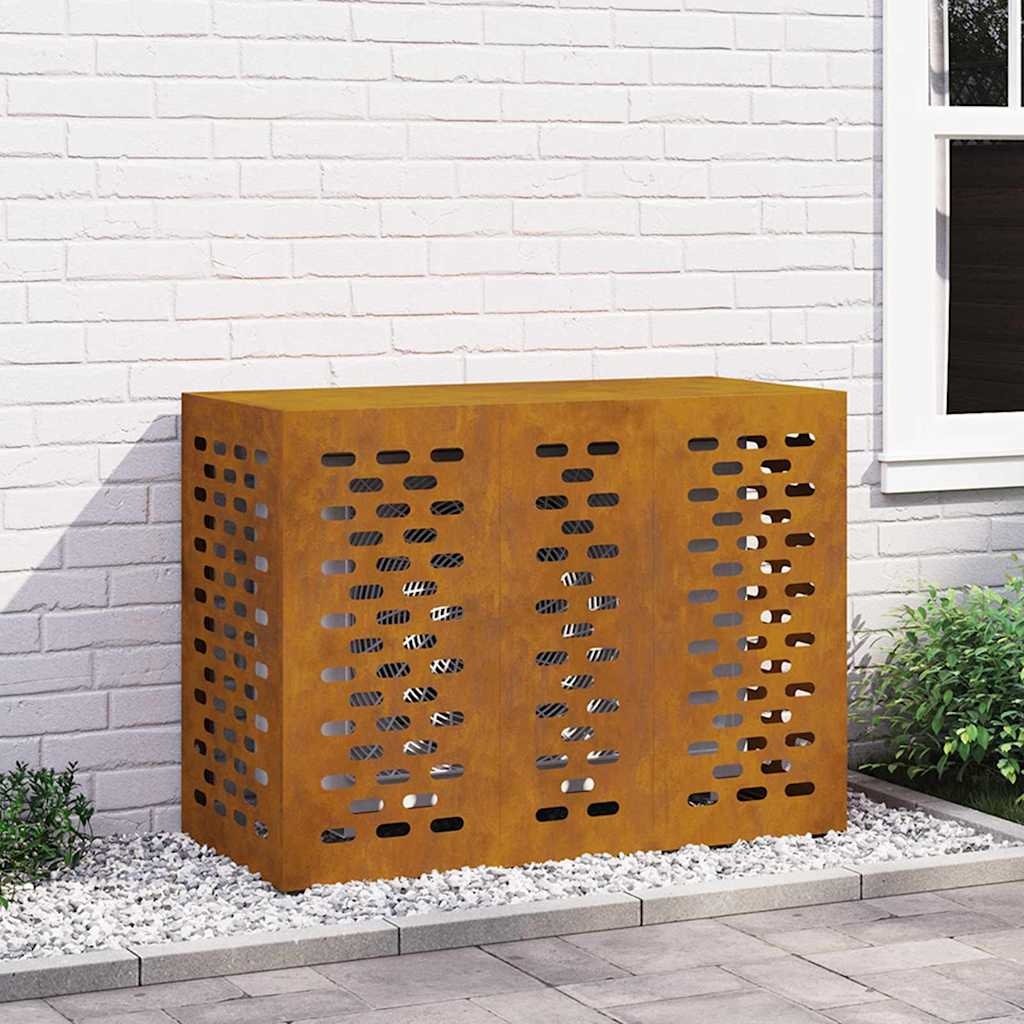 VidaXL Airconditioner hoes Roestig 110 x 50 x 80 cm Cortenstaal