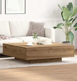 VidaXL Salontafel artisanaal eikenkleurig 100 x 100 x 31 cm