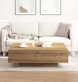 VidaXL Salontafel artisanaal eikenkleurig 100 x 100 x 31 cm