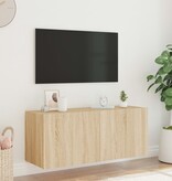 VidaXL Tv-wandmeubel met LED-verlichting 100x35x41 cm sonoma eiken