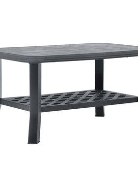VidaXL Salontafel 90x60x46 cm kunststof antraciet