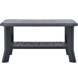 VidaXL Salontafel 90x60x46 cm kunststof antraciet
