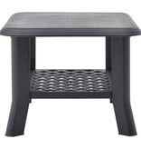 VidaXL Salontafel 90x60x46 cm kunststof antraciet