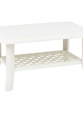 VidaXL Salontafel 90x60x46 cm kunststof wit